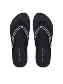 Klapki i japonki damskie - Tommy Hilfiger Japonki TH Webbing Beach Sandal FW0FW08739 Granatowy - miniaturka - grafika 1