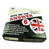 Książki do nauki języka angielskiego - Karty językowe Angielski Give me the answer Level 6 - miniaturka - grafika 1