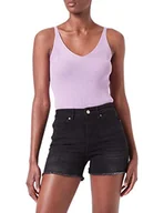 Spodenki damskie - VERO MODA Damskie szorty WMPEACH super miękkie Mid Waist, czarny denim, S - miniaturka - grafika 1