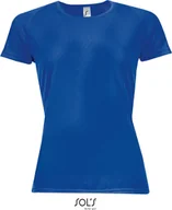 Koszulki i topy damskie - SOLS Damska koszulka sportowa Raglan 01159 Niebieski Królewski M - miniaturka - grafika 1