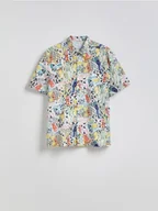 Koszule męskie - Reserved - Wzorzysta koszula comfort fit - wielobarwny - miniaturka - grafika 1