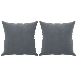 2-osobowa sofa z poduszkami, ciemnoszara, 140 cm, aksamit Lumarko! - Sofy i kanapy - miniaturka - grafika 6