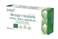 Włosy, skóra, paznokcie - ZINIQ Skrzyp + biotyna włosy-skóra-paznokcie, 30 tabletek - miniaturka - grafika 1