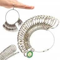 Biżuteria - akcesoria - MIARKA JUBILERSKA MULTISIZER DO MIERZENIA PALCÓW OBRĄCZEK ZESTAW MIERNIKÓW - miniaturka - grafika 1