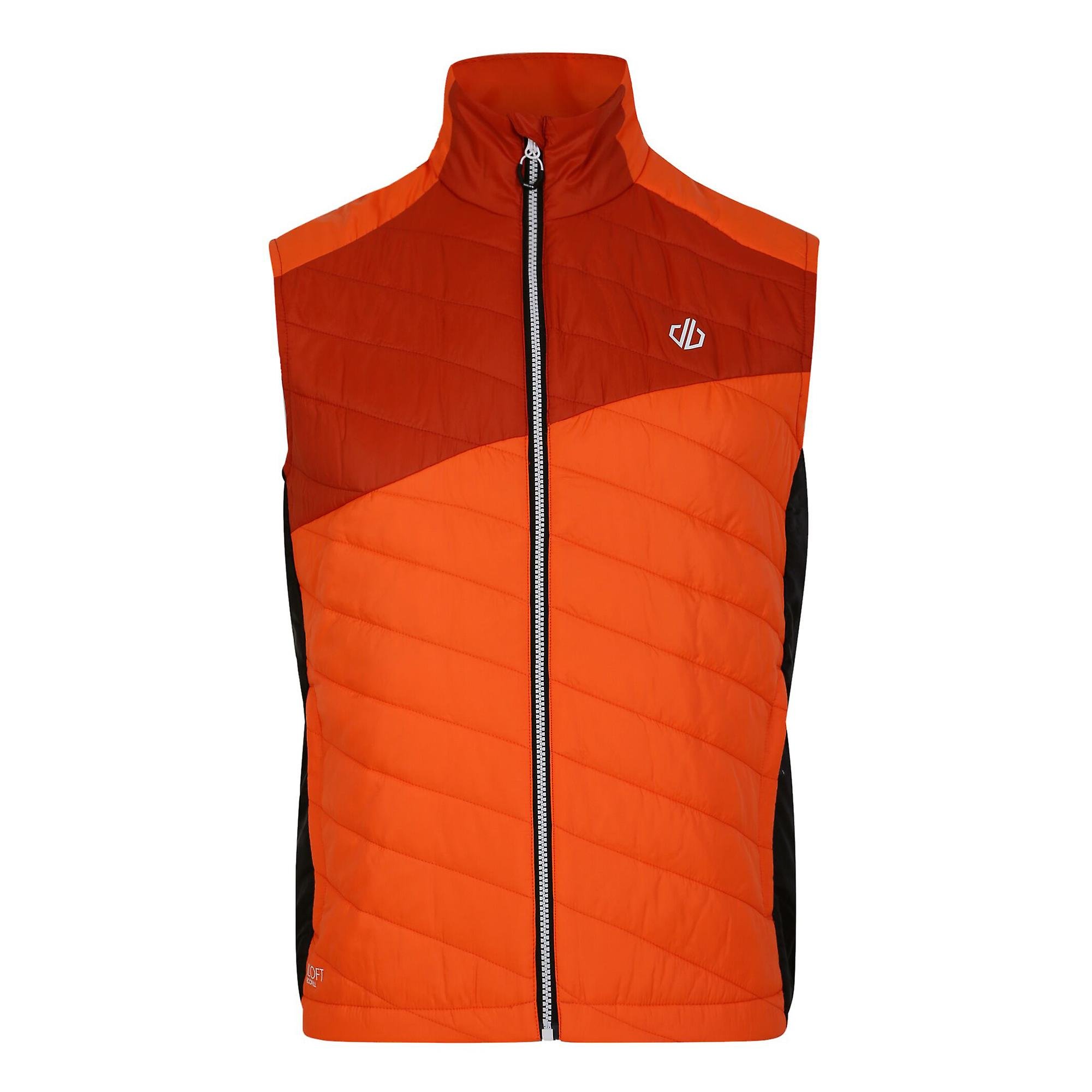 Dare2b Dare 2B Męska lekka kamizelka turystyczna pikowana Herbata Puffins Orange/Rooibos XXL