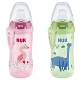 Kubki dla dzieci - NUK kubek Active Cup 300ml.pow.12m-cy ustnik niekapek silikon - miniaturka - grafika 1