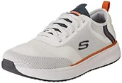 Trampki męskie - Skechers Męskie trampki Crowder, Biała siatka syntetyczna, 45.5 EU - miniaturka - grafika 1