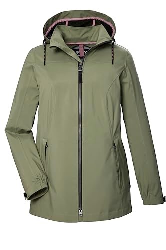 STOY Damska kurtka softshell z odpinanym kapturem STS 7 WMN SFTSHLL JCKT, blada oliwka, 50, 43091-000