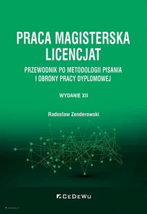 Praca magisterska Licencjat - Podręczniki dla szkół wyższych Praca magisterska Licencjat - Podręczniki dla szkół wyższych - miniaturka - grafika 1