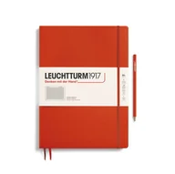 Notesy i bloczki - Notatnik Leuchtturm1917 Master Slim A4+, Kratka, Fox Red - miniaturka - grafika 1