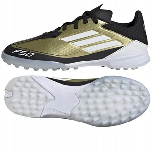 Buty adidas F50 League Messi Jr TF IG9277 złoty 38 - Piłka nożna - miniaturka - grafika 1