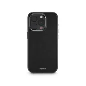 Etui i futerały do telefonów - Hama Etui na telefon Apple iPhone 15 PRO (futerał, case, cover, antypoślizgowe, ochrona, ładowanie bezprzewodowe, elastyczne) czarne - miniaturka - grafika 1
