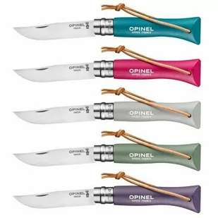 Nóż z rzemykiem Opinel Inox Colorama N°06 - cloud - Noże - miniaturka - grafika 4