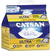 Żwirek dla kotów - CATSAN Ultra plus Żwirek zbrylający 5 l + 10% gratis - miniaturka - grafika 1