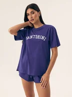 Piżamy damskie - Piżama damska Nimes Henderson chabrowy XL - miniaturka - grafika 1