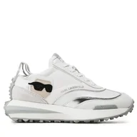 Sneakersy damskie - Sneakersy KARL LAGERFELD KL62930N Biały - miniaturka - grafika 1