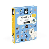 Zabawki interaktywne dla dzieci - Magnetyczna układanka Zwierzęta polarne Magnetibook 3-8 lat, Janod - miniaturka - grafika 1