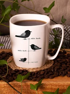Kubek ceramiczny biały Kawki - Kubki - miniaturka - grafika 1