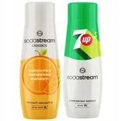 Syropy i koncentraty owocowe - SODASTREAM 7Up + Mandarynka zestaw syropów do saturatora 2 szt. - miniaturka - grafika 1