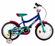 Rowery - Midex Rower dla dzieci 16 cali Niebiesko-Różowy - miniaturka - grafika 1