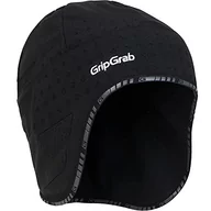 Czapki damskie - GripGrab Aviator Cap wiatroszczelna termiczna zimowa czapka pod kask rowerowy, ciepła czapka z podszewką polarową, czarny, 60-63 - miniaturka - grafika 1