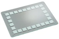 Deski do krojenia - Kesper 35400 szklana deska do krojenia z porowatą powierzchnią, szkło hartowane szkło bezpieczne, wymiary: 40 x 30 x 0.7 cm 354007 - miniaturka - grafika 1