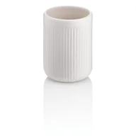 Kubki na szczoteczki do zębów - Biały ceramiczny kubek na szczoteczki do zębów Kela Adele - miniaturka - grafika 1