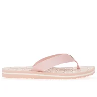 Klapki i japonki damskie - Japonki Tommy Hilfiger Emblem Beach FW0FW07900-TJQ - różowe - miniaturka - grafika 1
