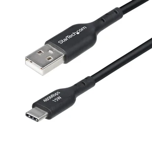 StarTech USB2AC15CMBK kabel USB USB 2.0 0,15 m USB A USB C Czarny USB2AC15CMBK - Kable komputerowe i do monitorów - miniaturka - grafika 1