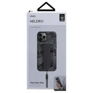 UNIQ etui Heldro iPhone 12 Pro Max 6,7" czarny moro/charcoal camo Antimicrobial - Etui i futerały do telefonów - miniaturka - grafika 8