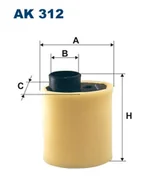 Filtry powietrza - Filtr powietrza FILTRON AK312 AK312 - miniaturka - grafika 1