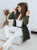 Kurtki damskie - Kurtka damska parka MIKA khaki Dstreet TY2723-XL - miniaturka - grafika 1