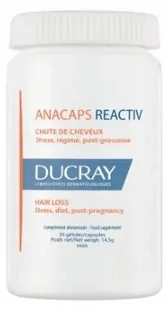 Ducray Anacaps Reactiv x 30 kaps (nowa formuła) - Nutrikosmetyki - miniaturka - grafika 1
