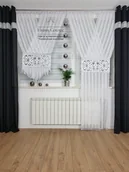 Firany - Modna firanka, panel dekoracyjny długi 250cm, firana panele - miniaturka - grafika 1