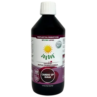 Joy Day Koncentrat napoju probiotycznego, Cardio Up Burak, 500 ml - Soki i napoje niegazowane - miniaturka - grafika 1