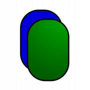 Blendy fotograficzne - Blenda owalna 2w1 green screen - blue screen - miniaturka - grafika 1