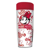 Butelki dla niemowląt - Minnie Mouse - Kubek podróżny 533 ml (Biały/Czerwony) - miniaturka - grafika 1