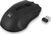 Myszki - Ewent Ewent EW3221, Ambidextrous, Optical, RF Wireless, 1200 DPI, Black - miniaturka - grafika 1