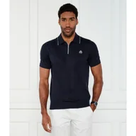 Koszule męskie - Moose Knuckles Lniane polo Regular Fit z dodatkiem jedwabiu - miniaturka - grafika 1