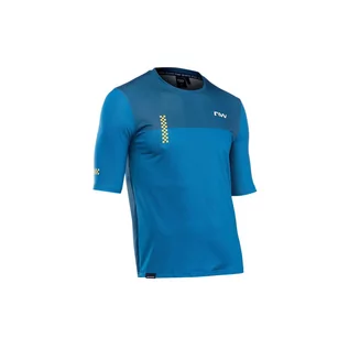 Koszulki rowerowe - Koszulka rowerowa mtb NORTHWAVE XTRAIL 2 Jersey niebieska - grafika 1