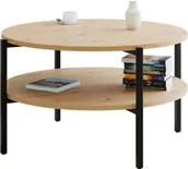 Ławy i stoliki kawowe - Okrągły stolik kawowy dąb artisan Z8-P75 - miniaturka - grafika 1
