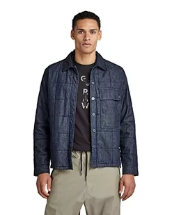 G-STAR RAW Postino pikowana kurtka męska, Niebieski (Rinsed C842-082), L - Kurtki męskie - miniaturka - grafika 1