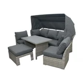 Meble ogrodowe - RELAX - modułowy zestaw sof ogrodowych rattanowych - miniaturka - grafika 1