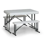Stoły gastronomiczne - B2B Partner Zestaw cateringowy Piknik, 2x ławka, 1x stół HY-T010 - miniaturka - grafika 1