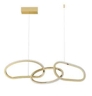 Wisząca lampa LE42759 pierścienie LED 40W złote - Lampy sufitowe - miniaturka - grafika 2