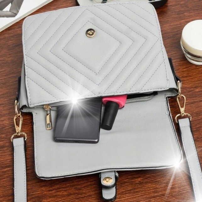 Damska listonoszka torebka jodełka pozioma