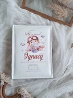 Pamiątka Chrztu Świętego - ALBUM z dedykacją, chrzest święty chłopca, roczek, prezent - miniaturka - grafika 1