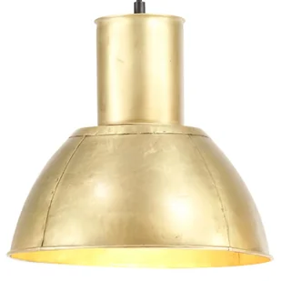 VidaXL Lampa wisząca, 25 W, kolor mosiądzu, okrągła, 28,5 cm, E27 320568 - Lampy sufitowe - miniaturka - grafika 1