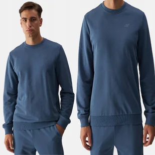 BLUZA DRESOWA MĘSKA 4F M SPORTOWA BEZ KAPTURA NIEROZPINANA TSWSM1465 AW24 - Bluzy męskie - miniaturka - grafika 1