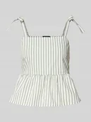 Bluzki damskie - Top na ramiączkach o kroju regular fit z czystej bawełny model ‘TAELYN’ - miniaturka - grafika 1